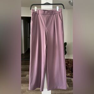 HALARA Flex Day Stretch High-Waisted  Work Pants In Purple Sandalwood.